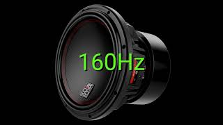 Tone frequency 160Hz Test your hearing speakersheadphonessubwoofer [upl. by Agnimod]