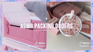 ASMR Packing Orders TikTok Compilation📦💕10 [upl. by Cohligan870]