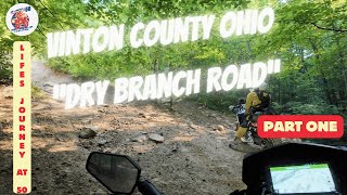 Vinton County Ohio Big Bikes Off Road Dry Branch Rd [upl. by Wilek]