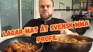 Lagar mat åt svenska MMA profilen Andres Viracca [upl. by Kryska648]