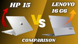 LENOVO THINKBOOK 16 G6 🆚 HP 15  Full Detailed Comparison  Which one is best in 2024 [upl. by Aneev906]