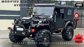 MODIFIED JEEP FOR SALE IN HYDERABAD  VMR  9848159012 9700411159 [upl. by Alhan148]