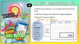 2018 KS2 Maths SATs Paper 3 Q20 [upl. by Oidgime282]