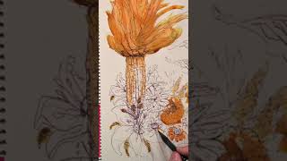 Vibrant Gold Watercolor Wash Fall Harvest  rocpaperwater on Twitch [upl. by Kat]