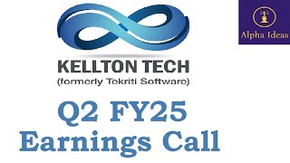 Kellton Tech Solutions Q2 FY25 Earnings Call Kellton Tech Ltd Q2 Concall [upl. by Rawdan860]