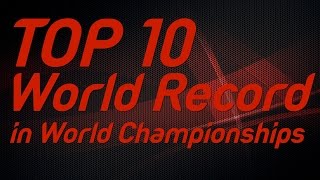 Top 10  World Records set in IAAF World Championships [upl. by Anoid323]