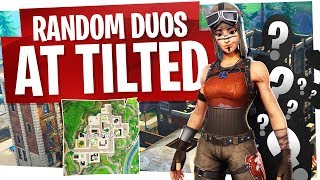 Going Tilted Towers with a Random  Fortnite Random Duos [upl. by Gnagflow623]