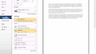 Office 2010 Class 14 Word Print Preview and Print Dialog Box Are The Same [upl. by Ecirtnahc]