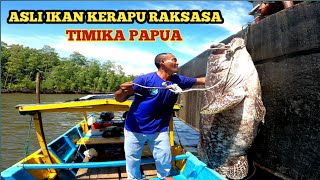 🔴VIRALMANCING DI MUARA DANGKALDAPAT IKAN KERAPU RAKSASA [upl. by Neall594]