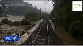 Deux conducteurs de train préviennent un déraillement [upl. by Aihsekat]