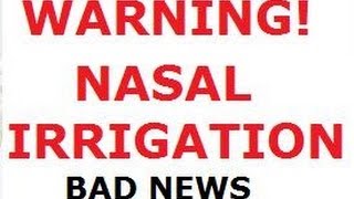 Warning How nasal irrigation works  and how it does not work [upl. by Llertnauq]