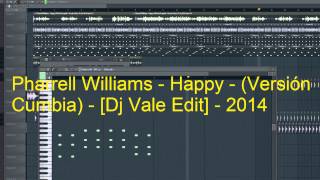 Pharrell Williams  Happy  Remix Versión Cumbia  Dj Vale Producciones [upl. by Elocal]