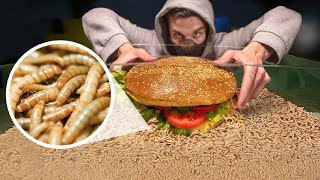 How Quickly The MAGGOTS Eat GIANT BURGER WORMS VS GIANT BURGER TIMELAPSE [upl. by Santiago599]