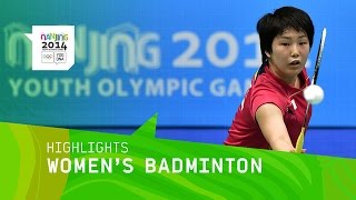 He Bingjiao Wins Womens Badminton Gold  Highlight  Nanjing 2014 Youth Olympic Gold [upl. by Nattie16]