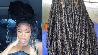 NITA DISTRESSED FAUX LOCS Very Detailed Tutorial [upl. by Kyd]