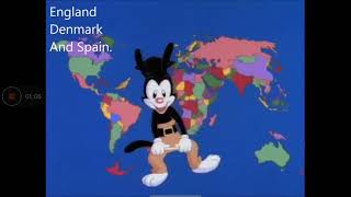 Animaniacs Countries of the WorldLyrics [upl. by Atilemrac]