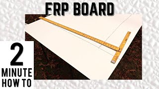 How To Cut FRP Board Fast and Easy  Fiberglass Reinforced Plastic  FRP Board Installation  DIYFRP [upl. by Gweneth]