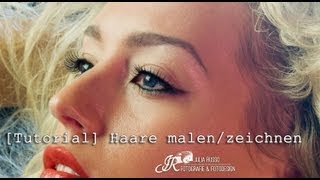 Tutorial Haare malen  zeichnen in Photoshop [upl. by Jacobson533]