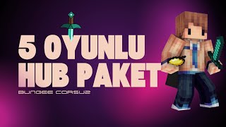 5 Oyunlu Hub Plugin Paketi Minecraft [upl. by Hoon]