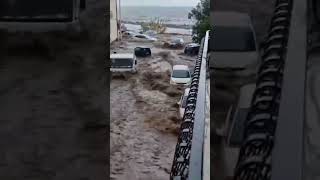 Flooding in Torre Archirafi Riposto Catania Sicily Italy 13112024 [upl. by Howard]