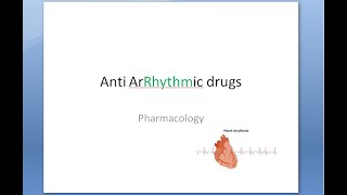 Pharmacology 592 a Anti Arrhythmic Drugs Classification Cardiac Arrhythmia treatment Classify [upl. by Nosloc]