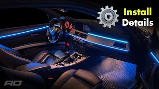 InDepth Installation Tutorial Car Interior Ambient Lighting Kit [upl. by Salsbury]