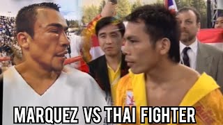 Marquez eye trouble against Thai Fighter Jandaeng Interim Championship champion thailand [upl. by Endor]