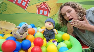 Spielzeugvideo für Kinder  Hans geht Angeln  Spielspaß mit Nicole  Das DinoEi [upl. by Thorndike]