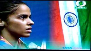 Saina Nehwal wins gold medal at Commonwealth Games [upl. by Tterag]