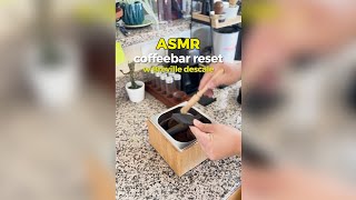 ASMR FULL Coffee bar reset w Breville descaling [upl. by Aihseym]