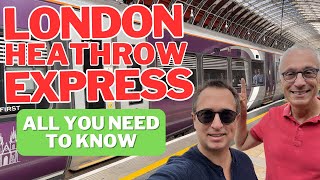 London heathrow Express  The fastest way from Heathrow Airport to central London [upl. by Nawyt419]