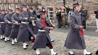 2024 Remembrance Sunday Parade  Marching Back to Edinburgh Castle Scotland [upl. by Hartzell605]