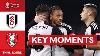 Fulham v Rotherham United  Key Moments  Third Round  Emirates FA Cup 202324 [upl. by Pik152]