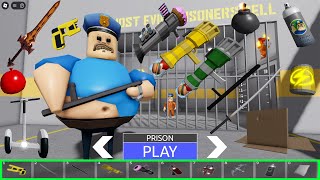 BARRYS PRISON RUN OBBY  All Items Unlocked  All Bosses Unlocked Papa Pizza Sirem Dummy Game [upl. by Baron]