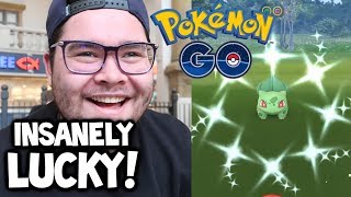 SHINY BULBASAUR MADNESS I GOT SO MANY  Pokémon GO Shiny Bulbasaur Community Day [upl. by Noyk]