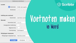 Voetnoten maken in Word [upl. by Joelle]