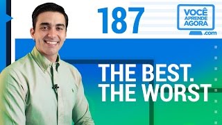 AULA DE INGLÊS 187 The best the worst [upl. by Ennaillek]