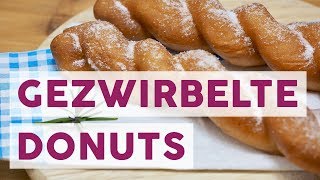 Gezwirbelte Donuts So einfach macht ihr koreanische Krapfen selbst [upl. by Ardnuahsal]