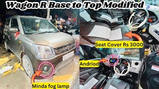 Maruti Suzuki Wagon R Modified with Price  Wagon R lxi modification  wagon r Lxi to Zxi modified [upl. by Kurland613]