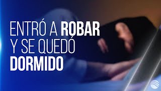 Descarado delincuente Ladrón se quedó dormido luego de robar una casa y fue capturado [upl. by Aiyotal]