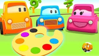 Videos educativos infantil  Coches inteligentes aprenden los colores [upl. by Anaeli]