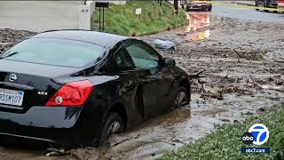 20 to 25 residents including children displaced after debris flow damages homes in Beverly Crest [upl. by Rovner]