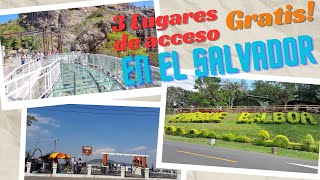 3 Lugares de acceso GRATIS en El Salvador salvadoreño parques turismo mipais naturaleza altura [upl. by Bruner]