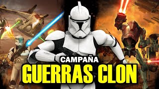 STAR WARS BATTLEFRONT Classic CAMPAÑA de las GUERRAS CLON 【Completa】 [upl. by Ahsikal54]