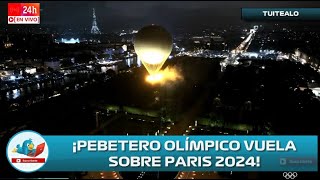 Así encendieron el Pebetero Olímpico volador de Paris 2024 tras espectacular Ceremonia Olímpica [upl. by Lankton790]