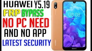 Huawei Y5 2019 Frp Bypass  NEW METHOD  Android 9 PieEMUI 90 [upl. by Clarice]