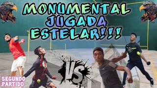 ABRAHAM Y PAPAYAS VS NEFAS Y MOMITO FRONTÓN LAS AGUILAS 2do Partido frontonamano fronton [upl. by Maillw877]