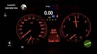 Bmw E60 525d stage 3 260hp 600nm acceleration 0100km [upl. by Woodberry]