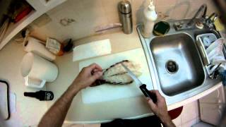 Butterflying a spiny lobster tail [upl. by Elorac]