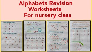 Alphabet Revision Worksheets for Nursery class nursery class teachingABCD worksheets for nursery [upl. by Marcelle]